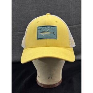 Gills N Game Trucker Cap Men's One Size Yellow Cotton Bluefin Tuna Patch Hat